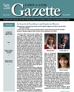 Spring 2022 APS Gazette cover
