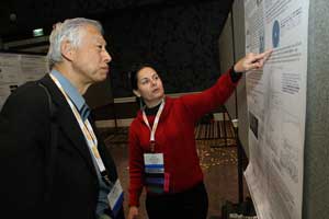 Conference attendees had a chance to exchange ideas during the poster sessions.