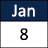 January 8 calendar day