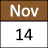 November 14 calendar date