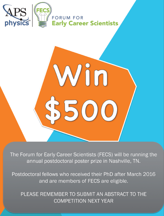 Win $500 poster prize