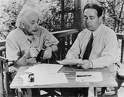 Einstein and Szilard drafting famous 1939 letter