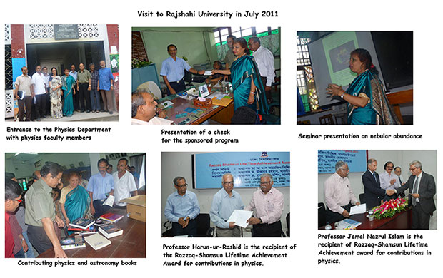 Visit to Rajshahi University in July 2011