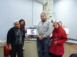 Dr. Mona Bakry with students