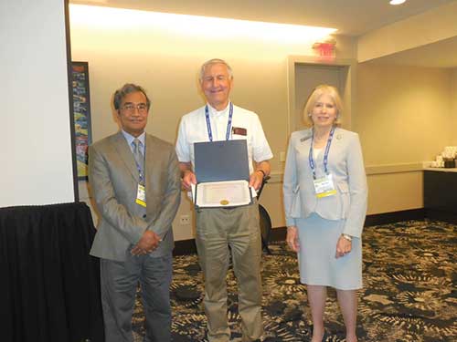 FIP Fellow Sharma with Kate Kirby and Jerry Peterson